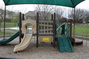 One of the two nature themed playgrounds at the Timbers Nature Park in Murphy.