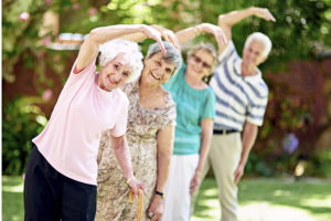 Exercising is important to the overall health of seniors.