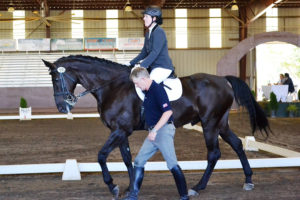 Para equestrian rider Roxanne Trunnell with trainer Kai Handt of NTEC.