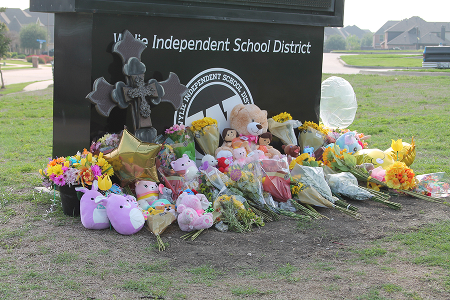 Memorial outside Cox commemorates victims