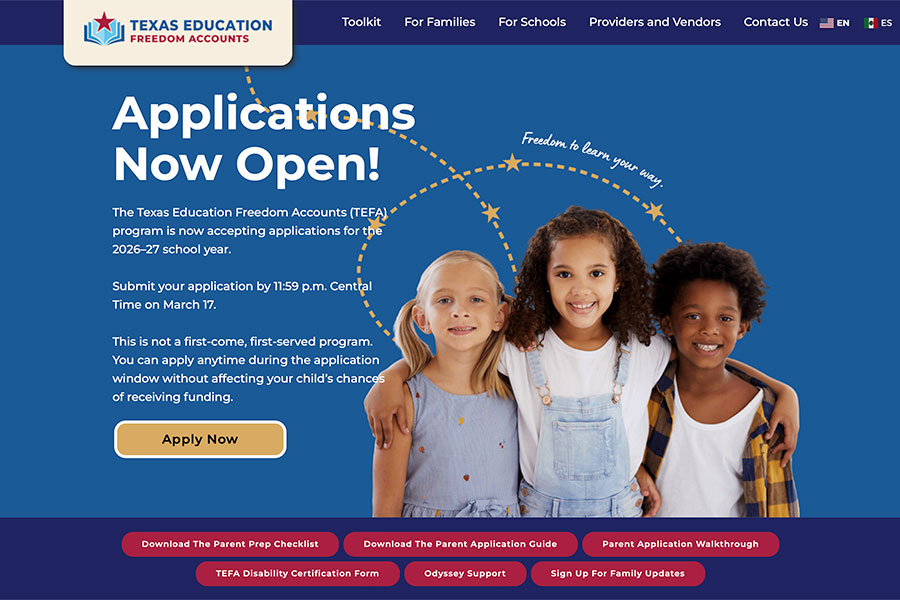 Applications open for education savings accounts